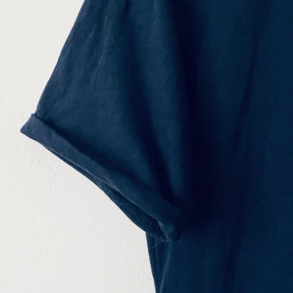 New Balance S Navy Blue Mesh Insert T-shirt - Picture 3 of 7